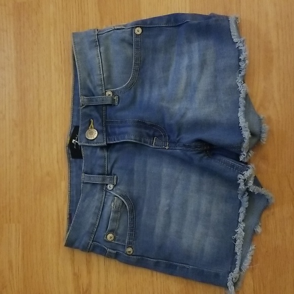 7 For All Mankind Girls Jean Shorts Size 10 - Picture 1 of 5
